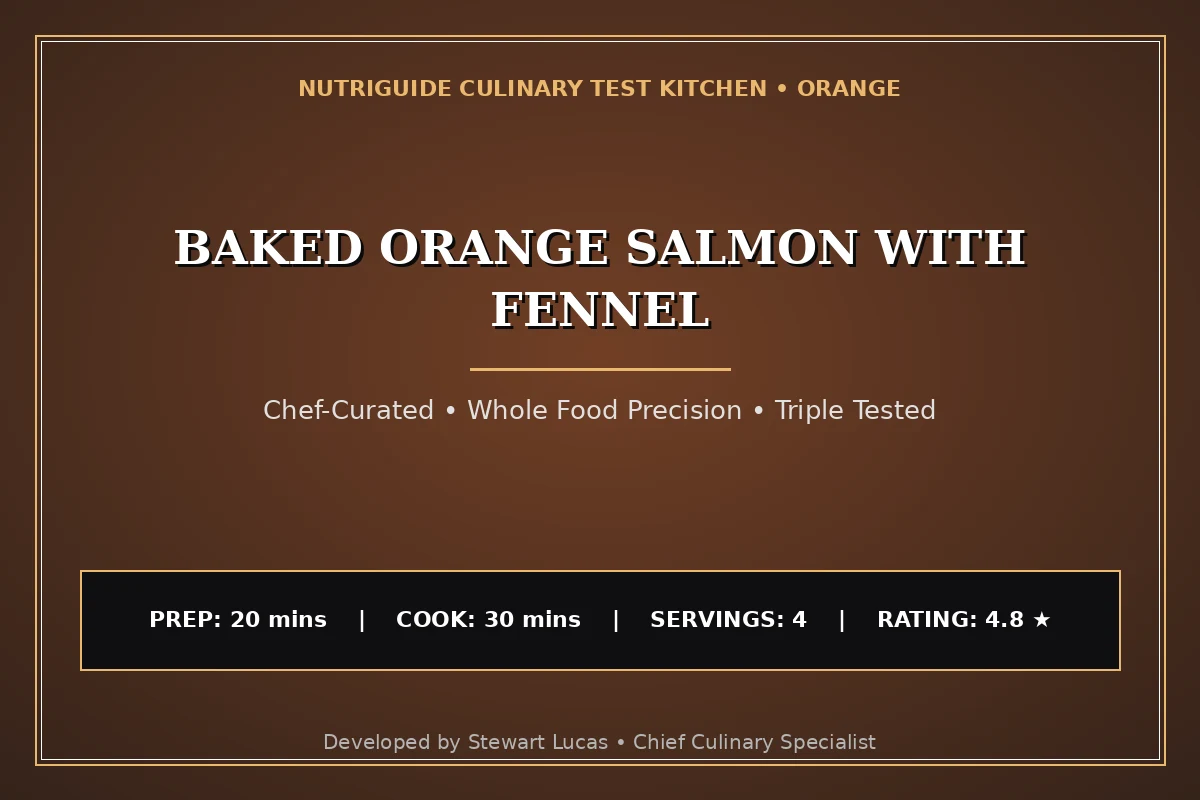 Baked Orange Salmon With Fennel