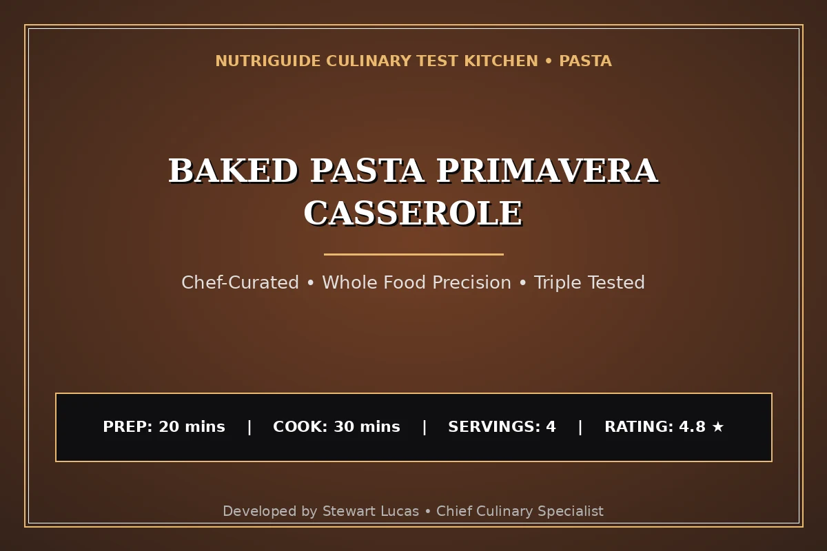 Baked Pasta Primavera Casserole