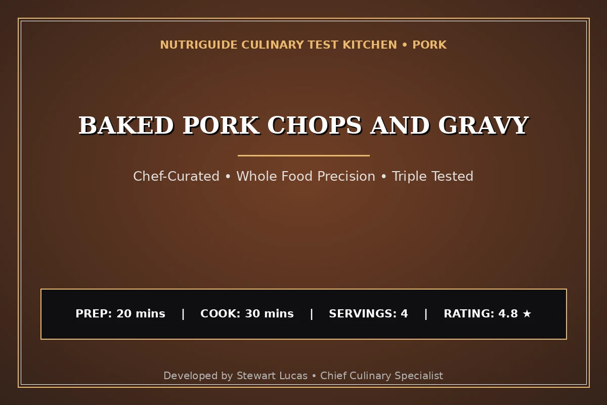 Baked Pork Chops And Gravy