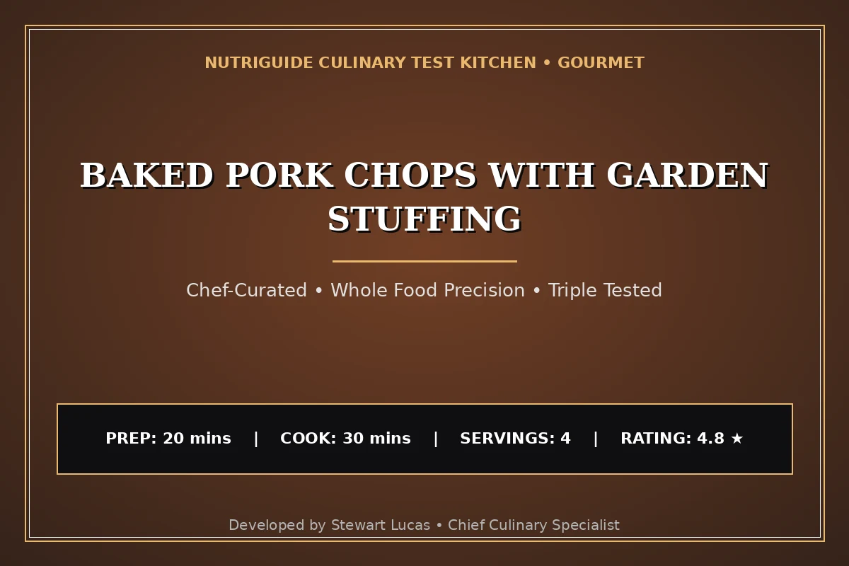 Baked Pork Chops With Garden Stuffing