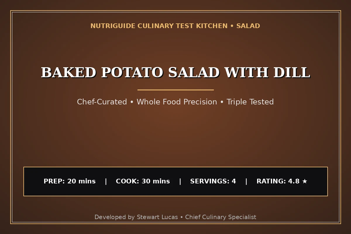 Baked Potato Salad With Dill