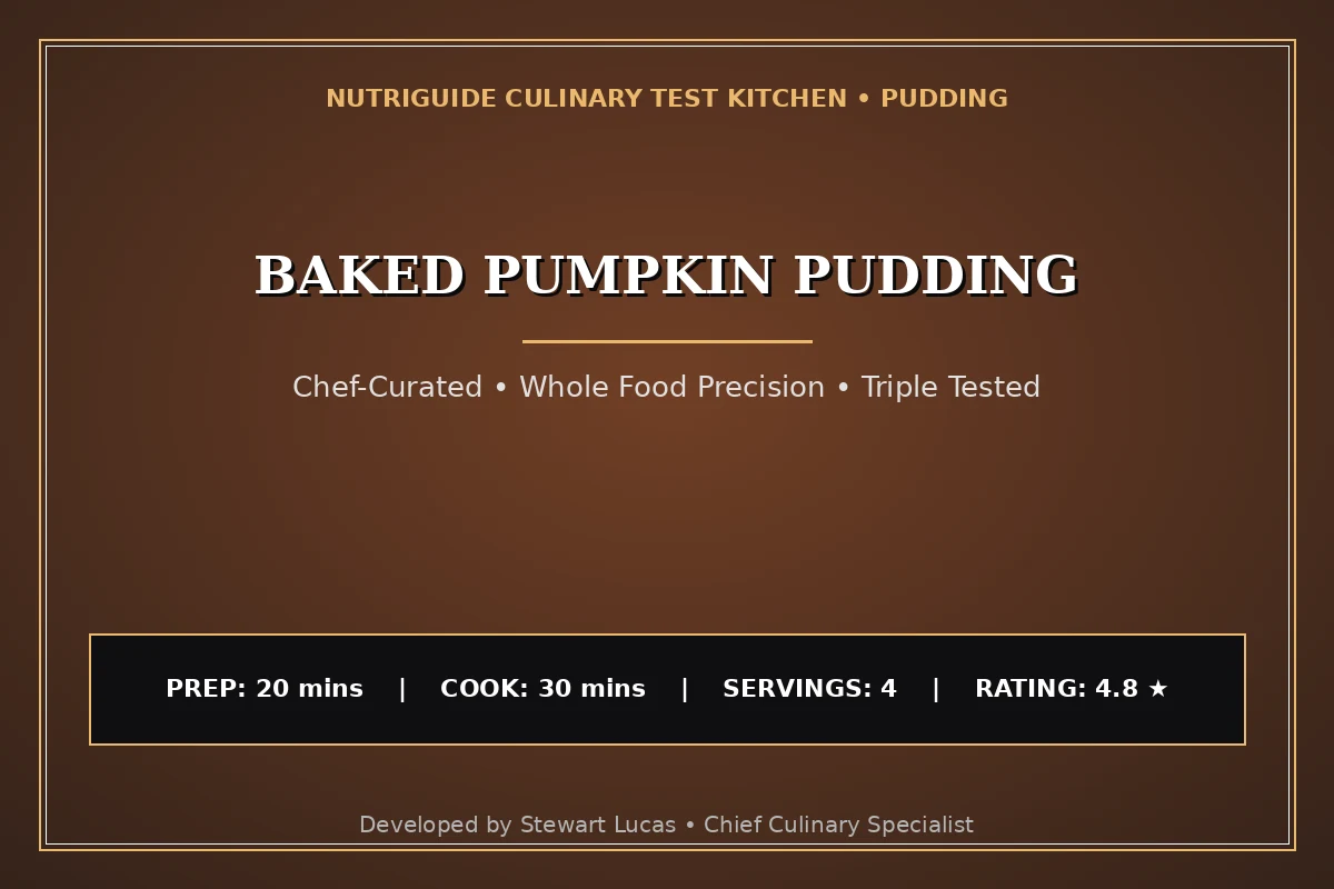 Baked Pumpkin Pudding