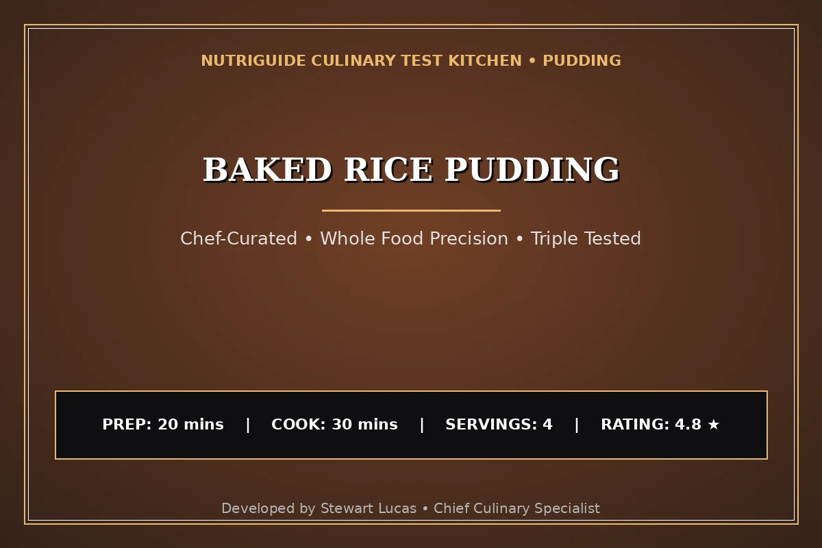 Baked Rice Pudding