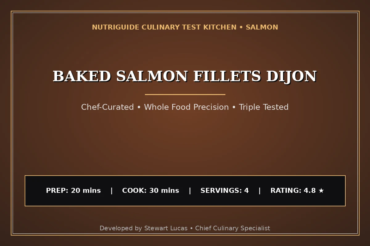 Baked Salmon Fillets Dijon