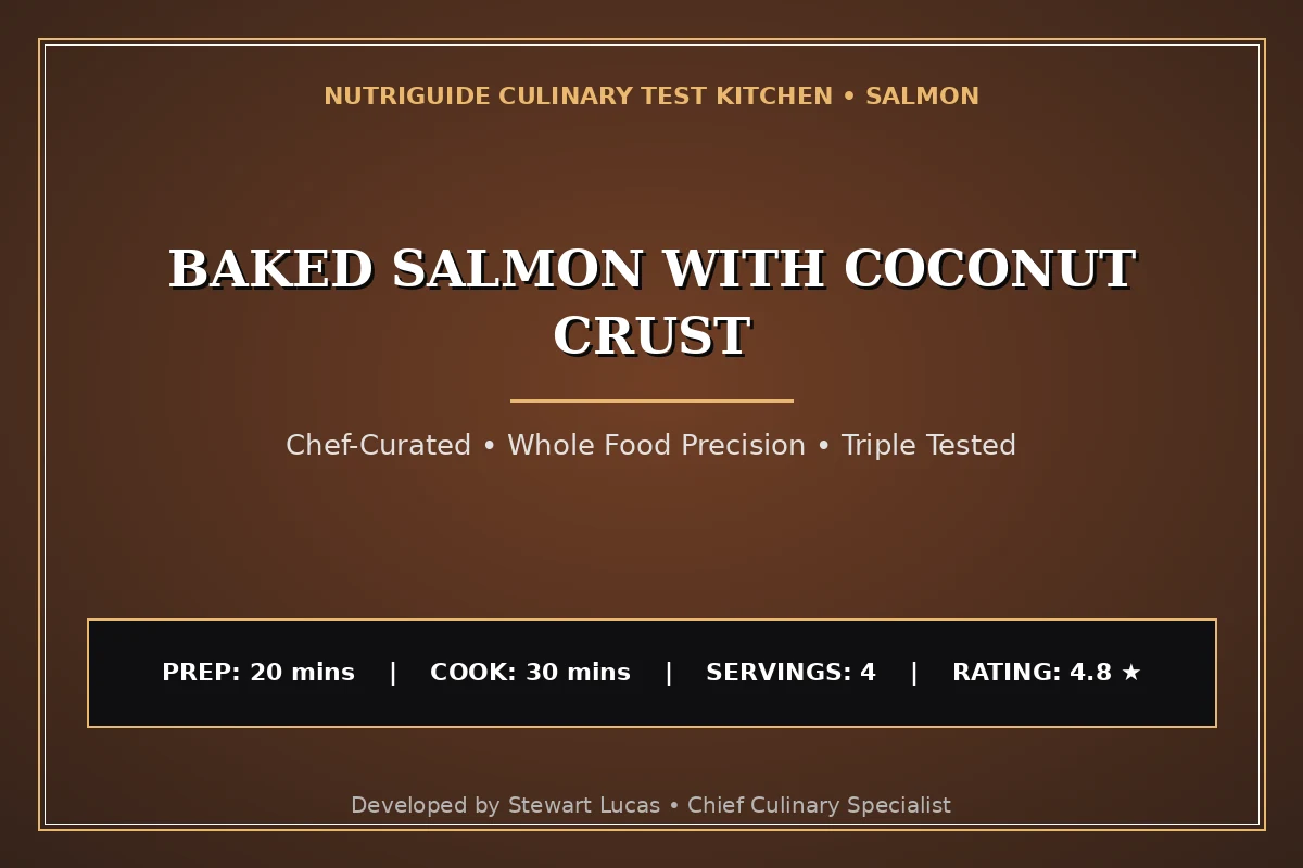 Baked Salmon With Coconut Crust