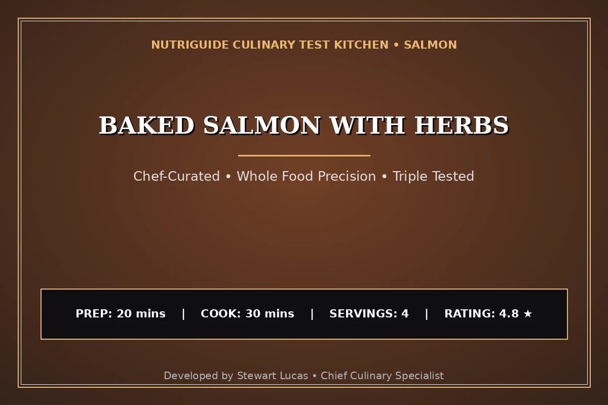 Baked Salmon With Herbs