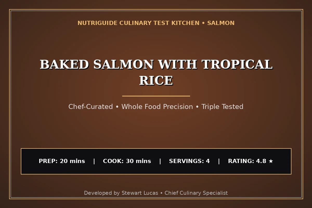 Baked Salmon With Tropical Rice