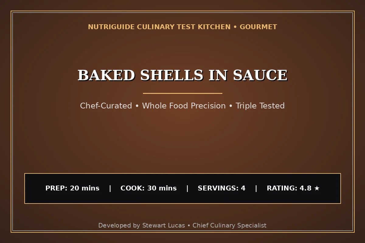 Baked Shells In Sauce