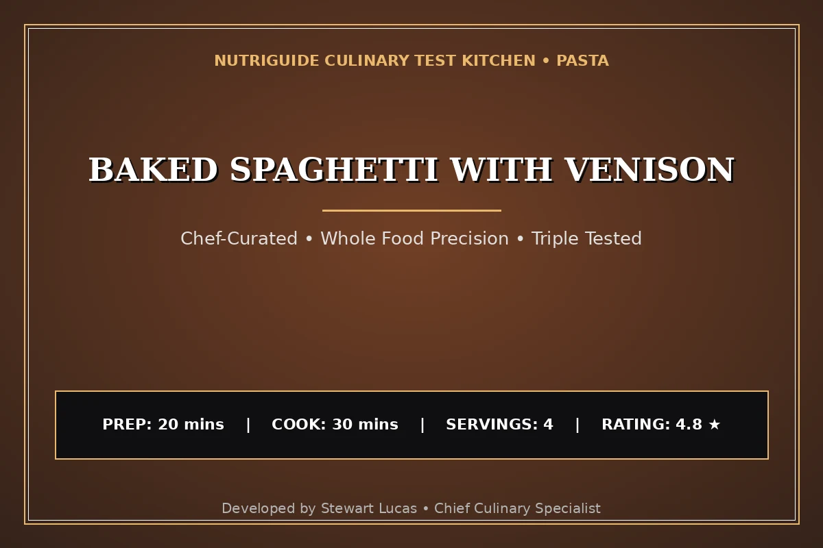 Baked Spaghetti With Venison