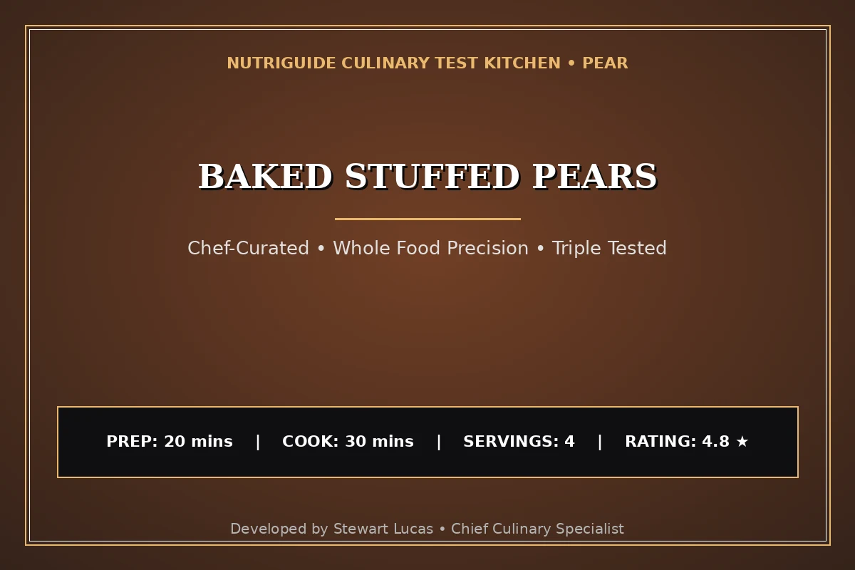 Baked Stuffed Pears