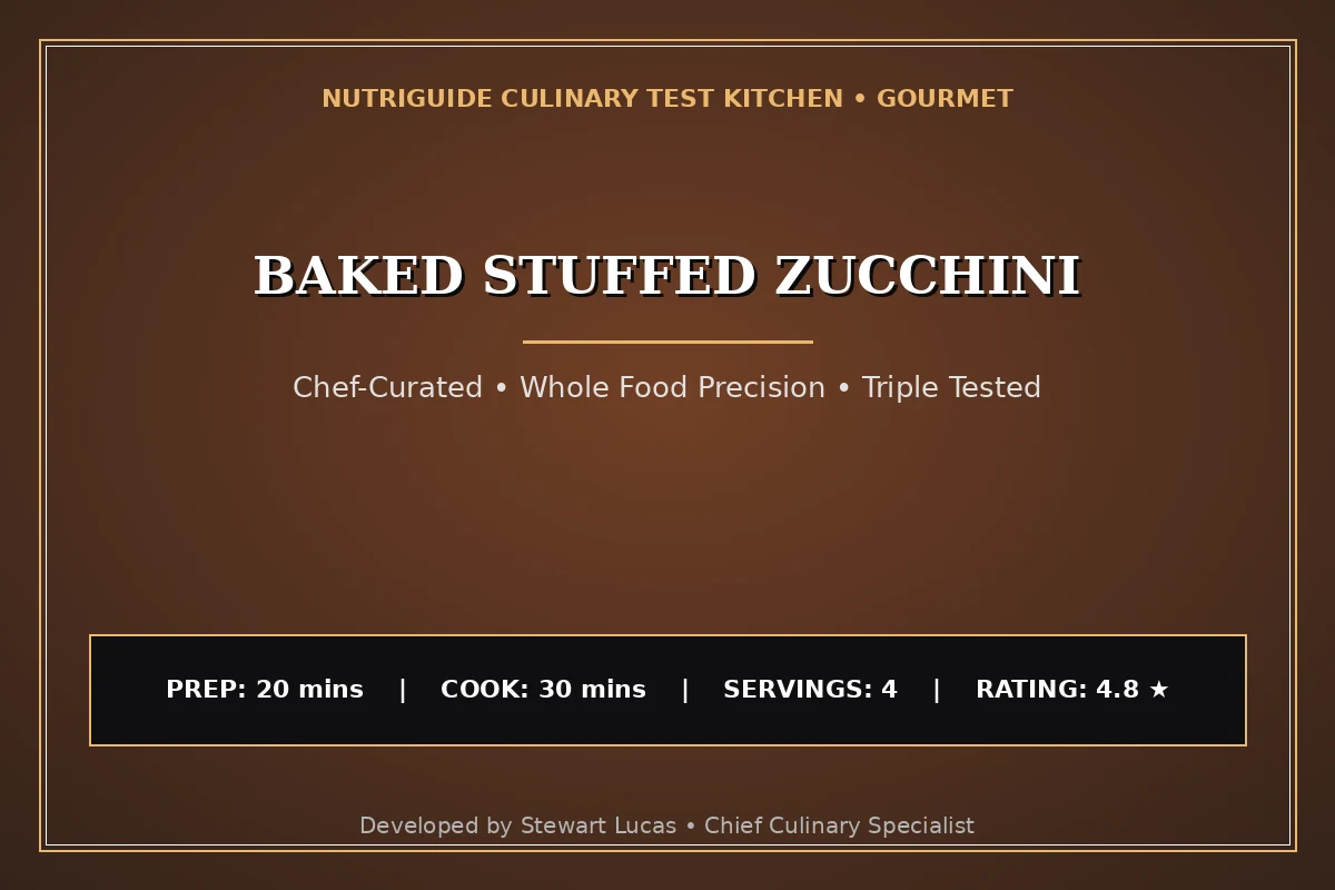 Baked Stuffed Zucchini