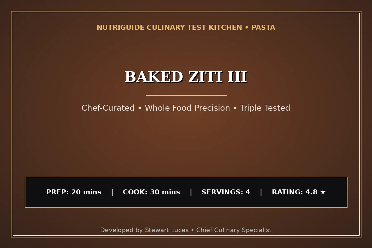 Baked Ziti Iii