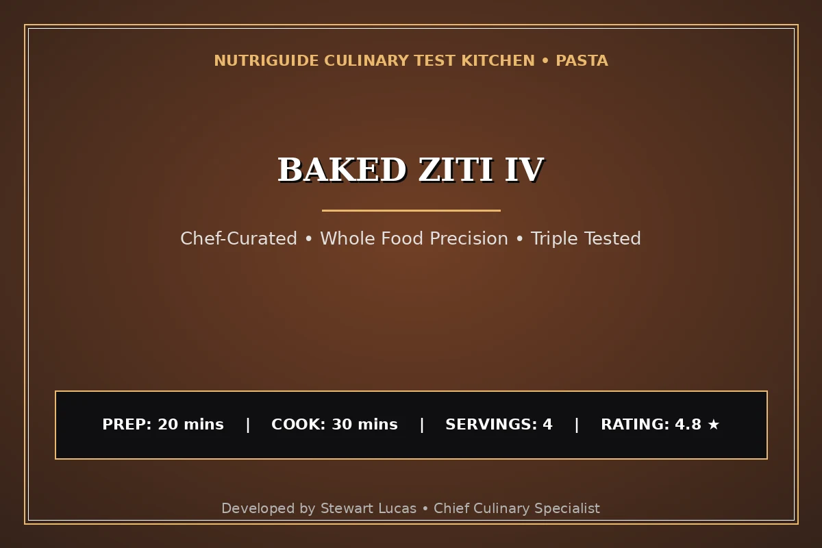 Baked Ziti Iv