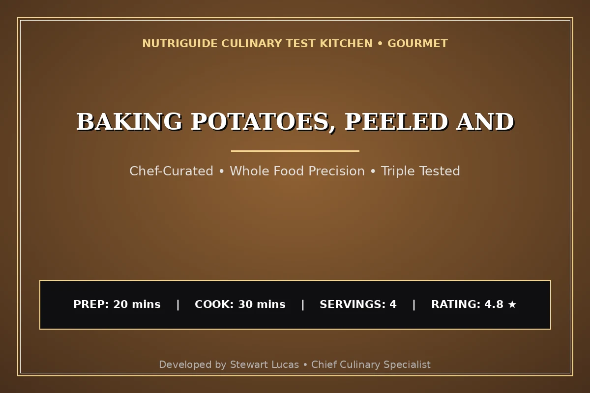 Baking Potatoes, Peeled And
