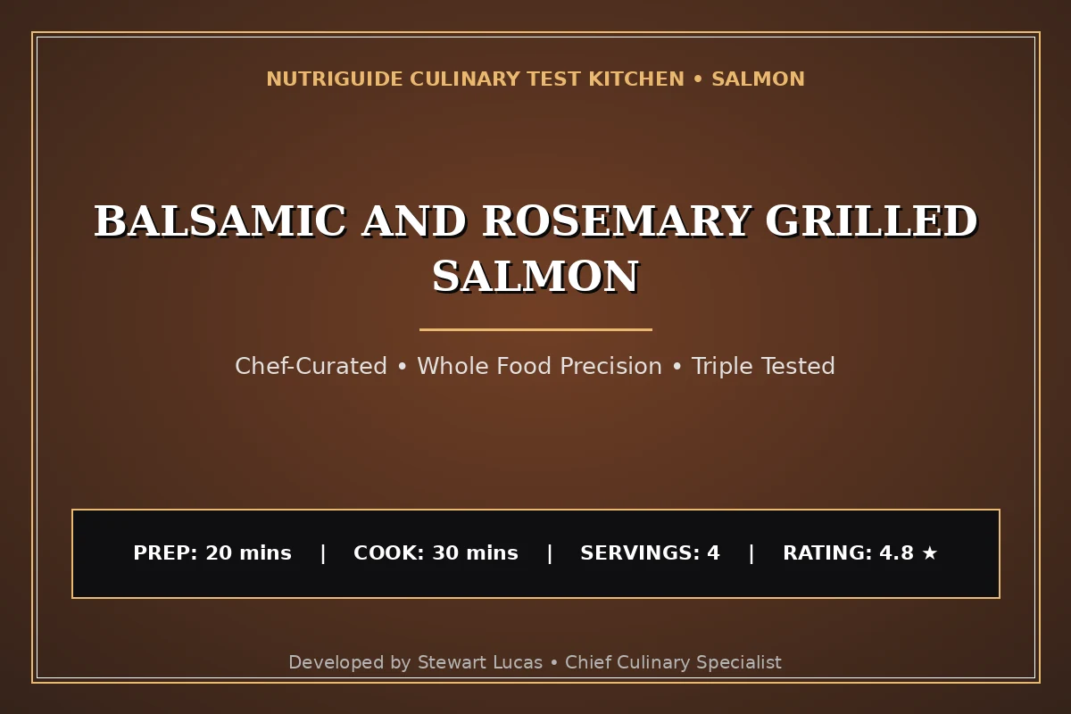 Balsamic And Rosemary Grilled Salmon