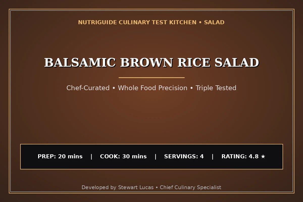 Balsamic Brown Rice Salad