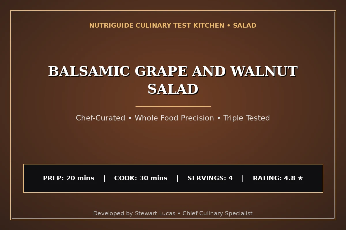 Balsamic Grape And Walnut Salad