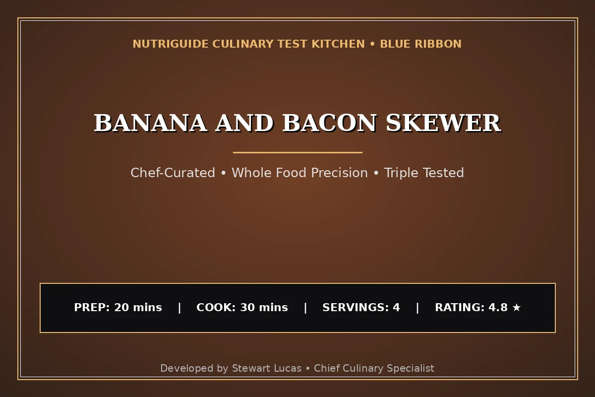 Banana And Bacon Skewer
