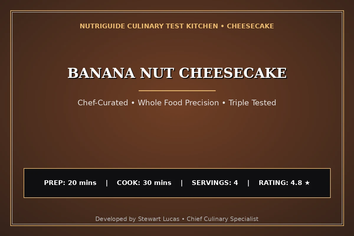 Banana Nut Cheesecake