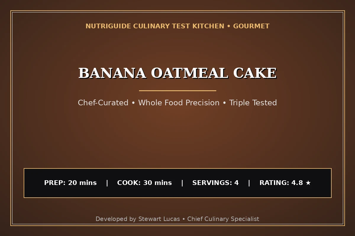 Banana Oatmeal Cake