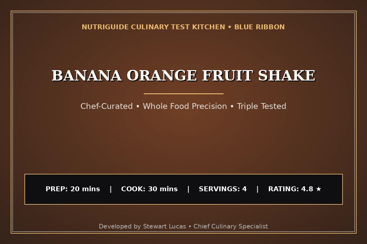 Banana Orange Fruit Shake
