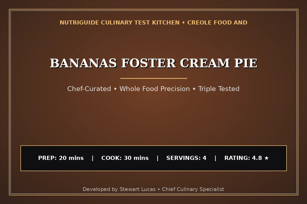 Bananas Foster Cream Pie