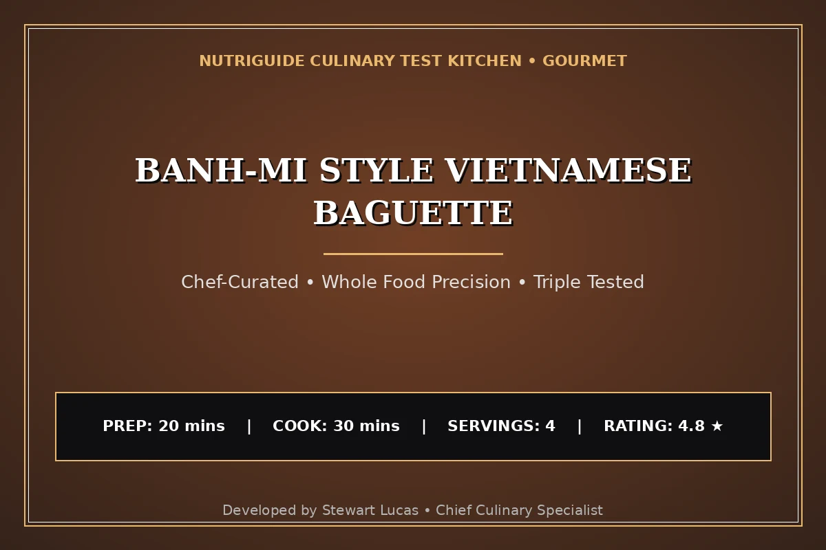 Banh-Mi Style Vietnamese Baguette