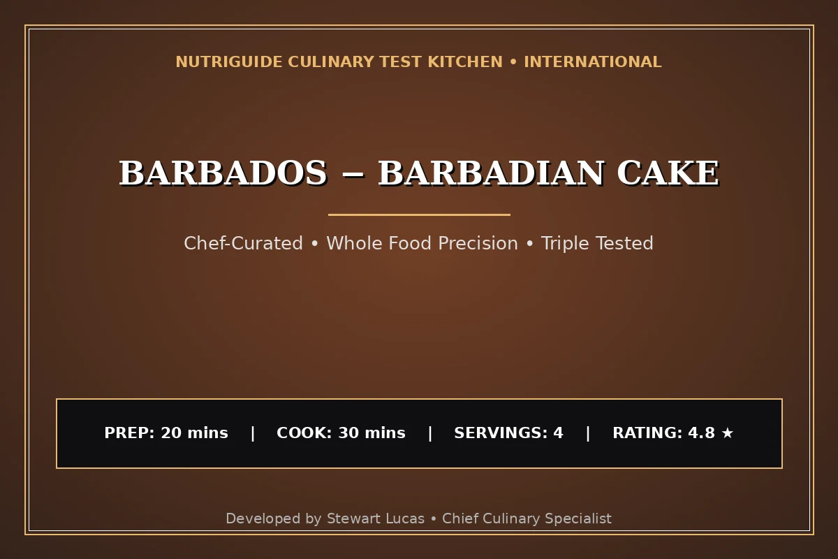 Barbados − Barbadian Cake