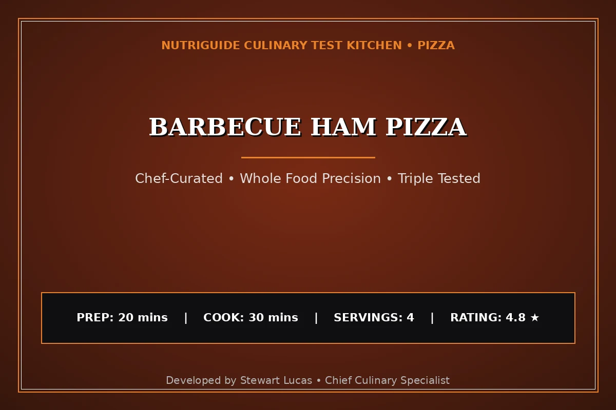 Barbecue Ham Pizza