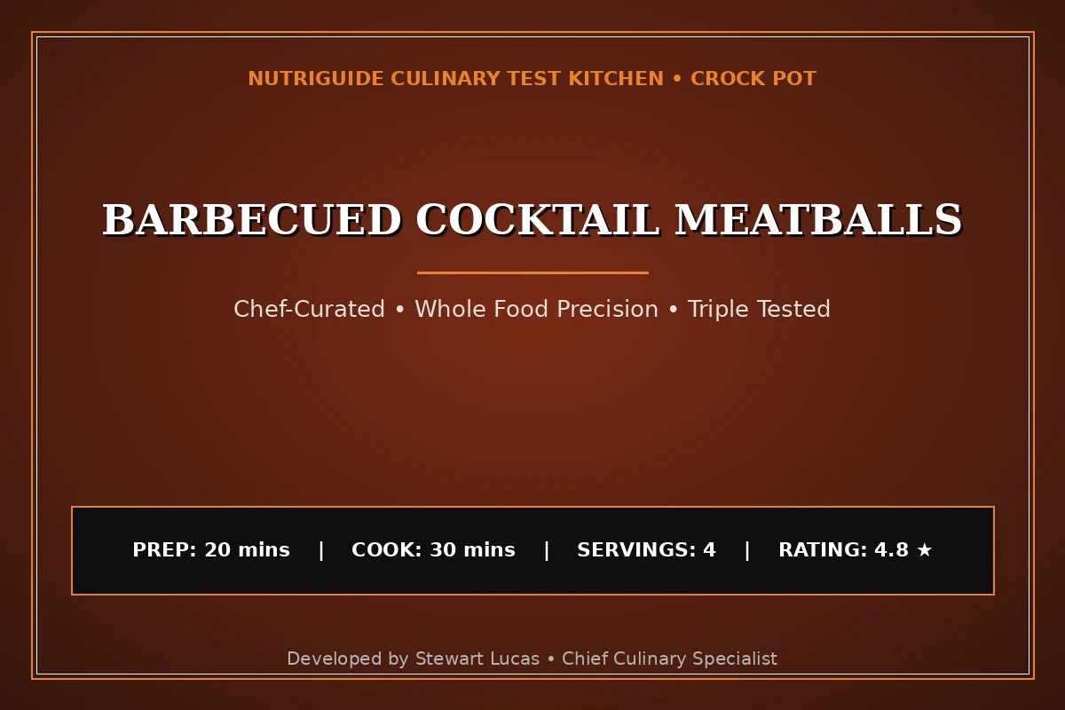 Barbecued Cocktail Meatballs