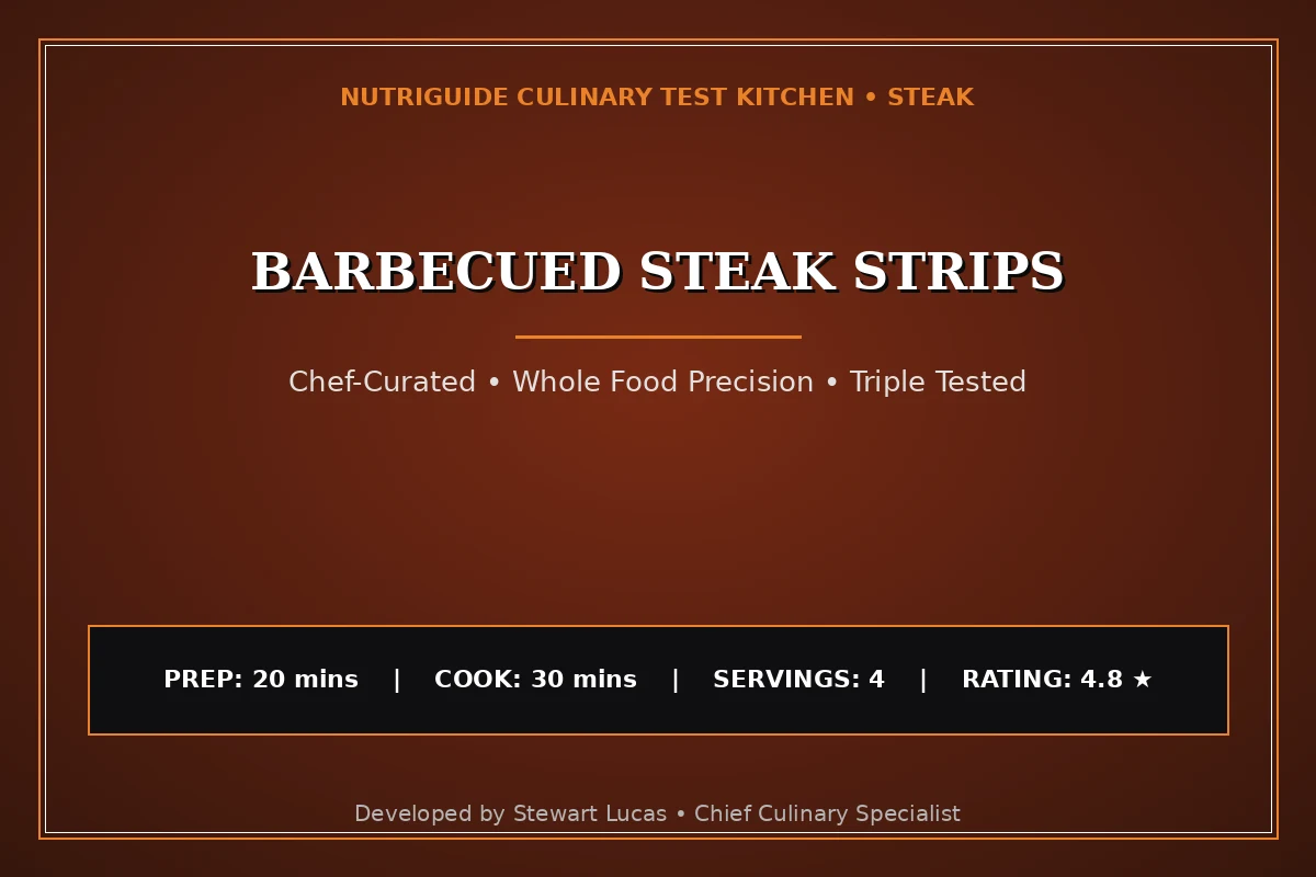 Barbecued Steak Strips