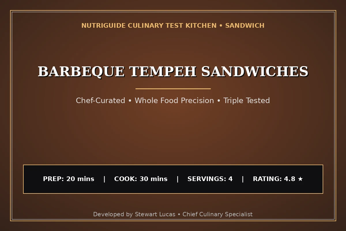 Barbeque Tempeh Sandwiches