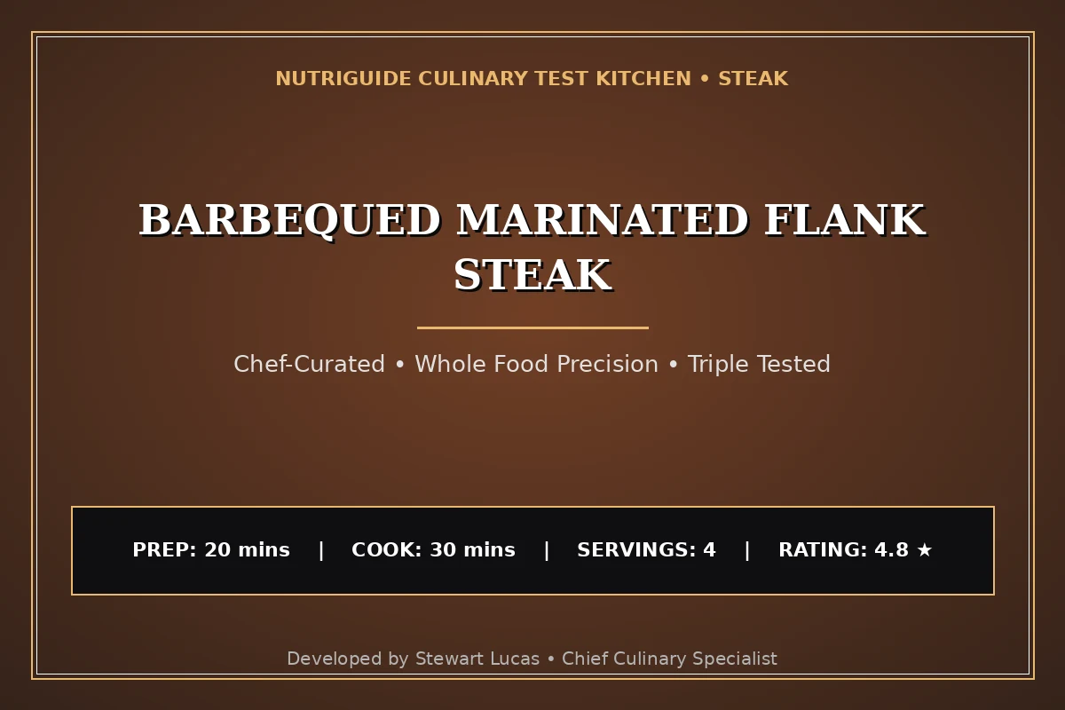 Barbequed Marinated Flank Steak