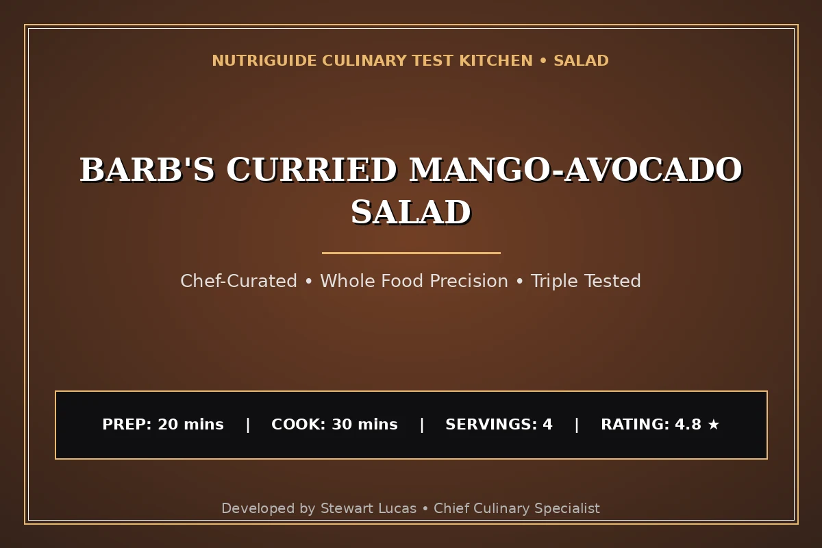 Barb'S Curried Mango-Avocado Salad