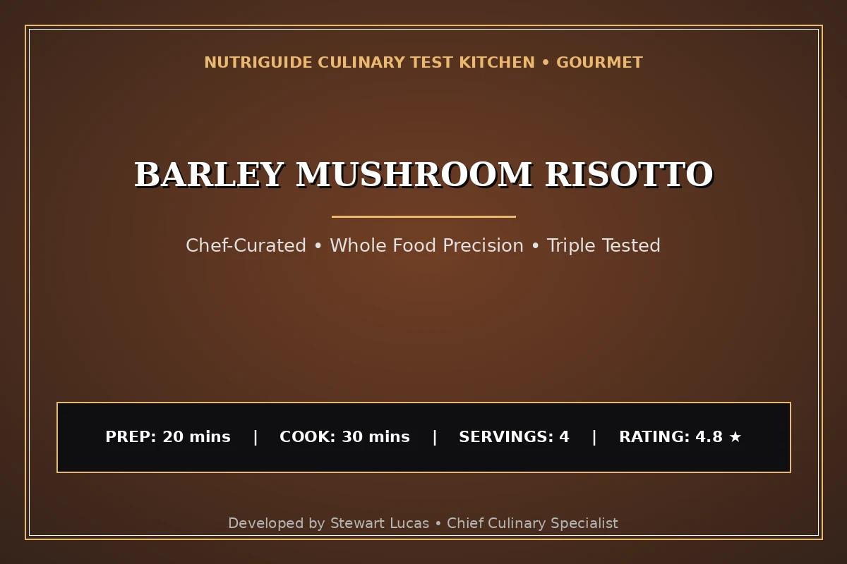 Barley Mushroom Risotto