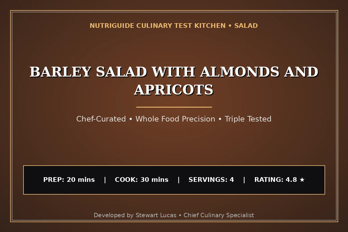 Barley Salad With Almonds And Apricots
