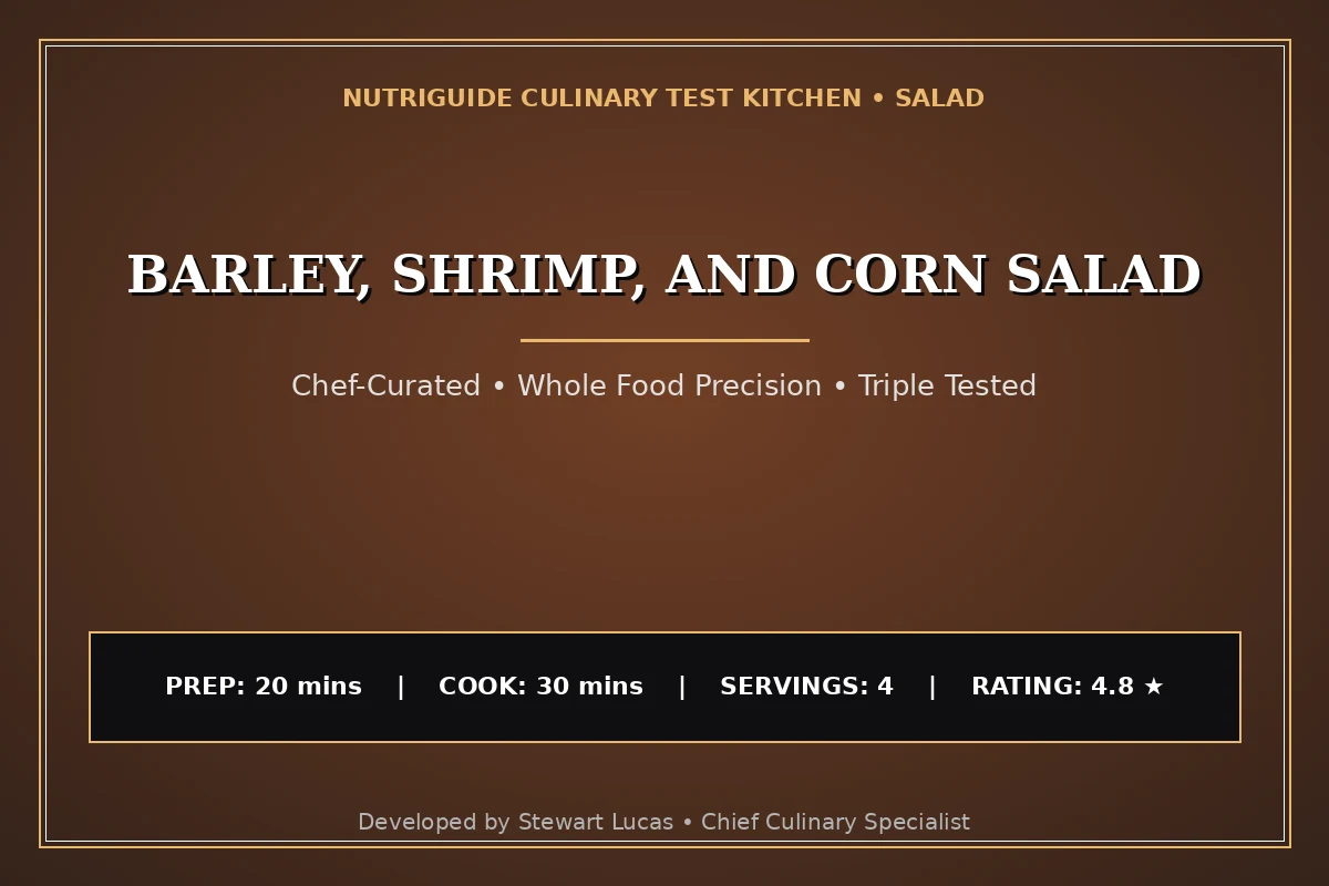 Barley, Shrimp, And Corn Salad