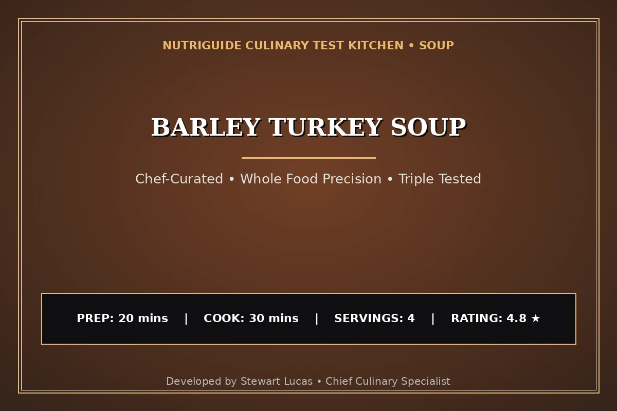 Barley Turkey Soup