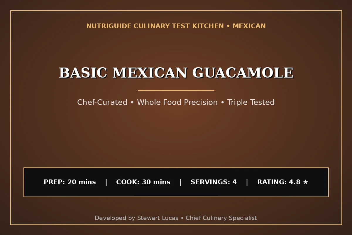Basic Mexican Guacamole