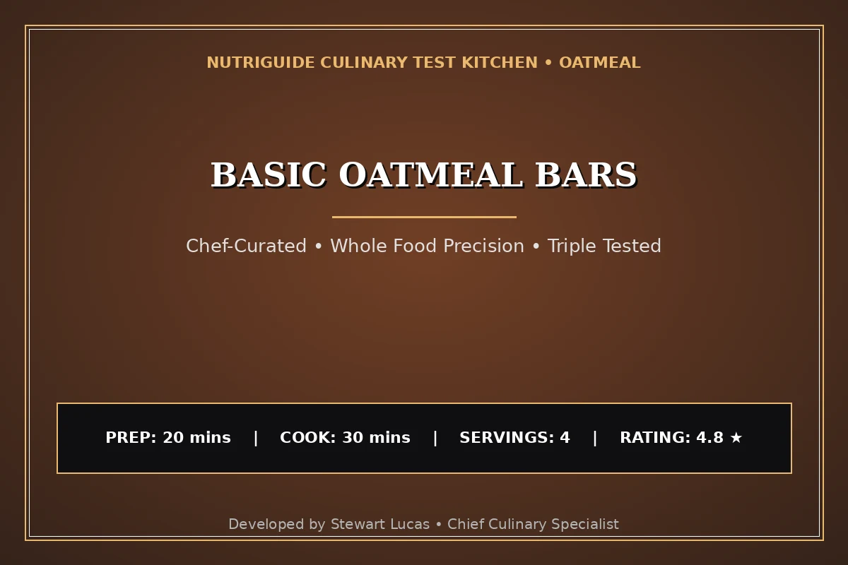 Basic Oatmeal Bars