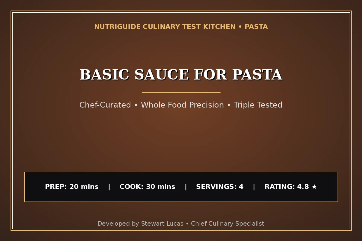 Basic Sauce For Pasta