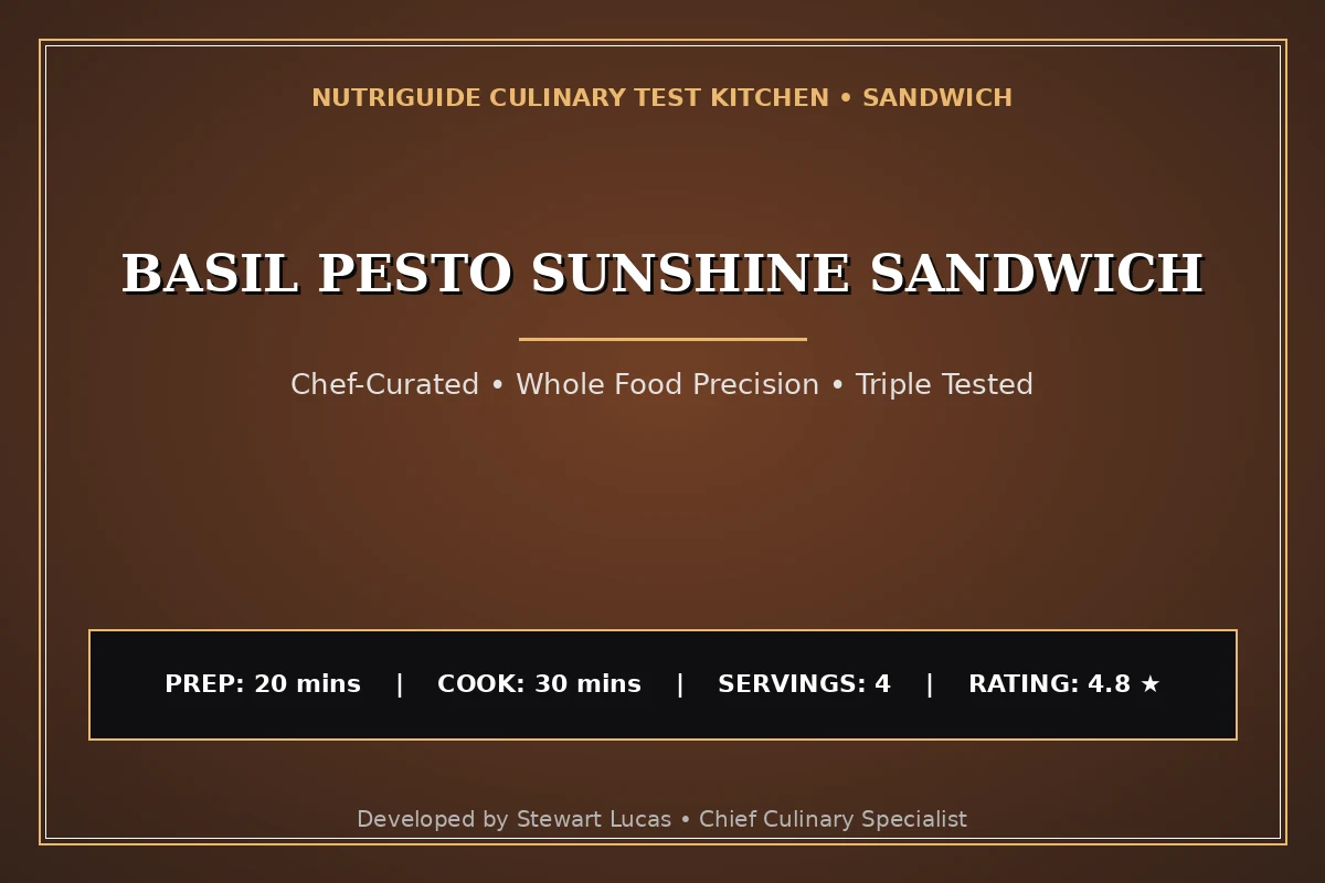 Basil Pesto Sunshine Sandwich