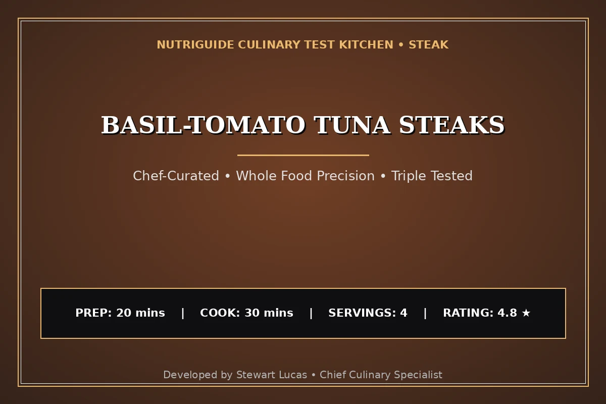 Basil-Tomato Tuna Steaks