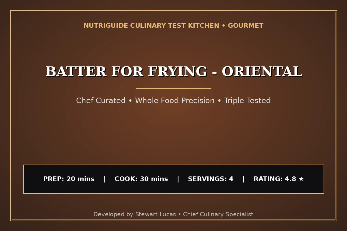 Batter For Frying - Oriental