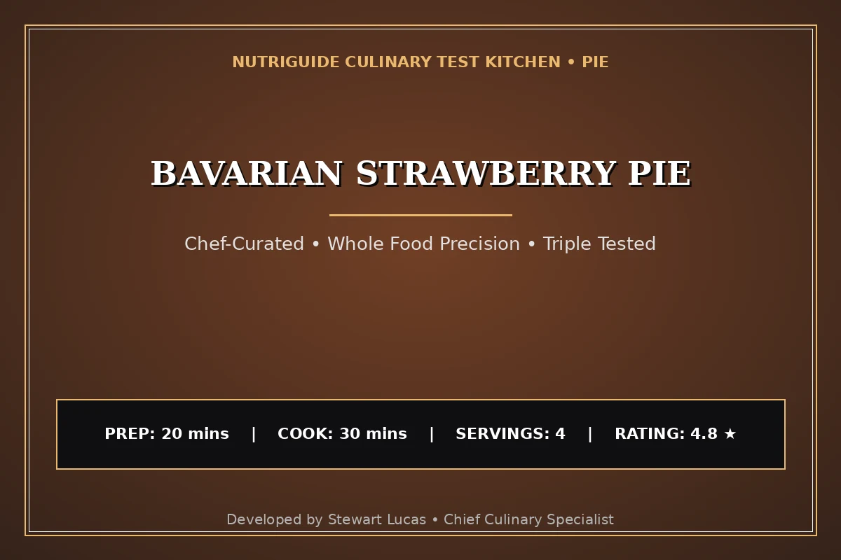 Bavarian Strawberry Pie