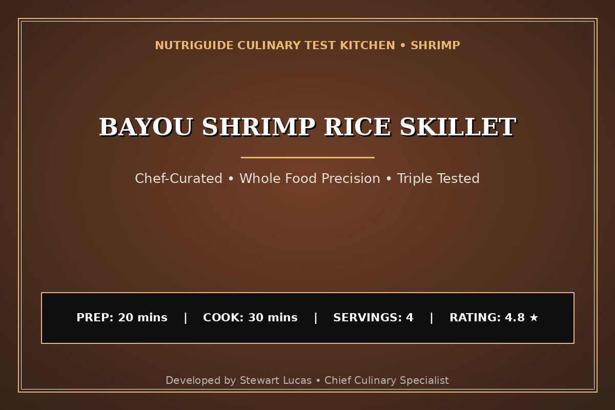 Bayou Shrimp Rice Skillet