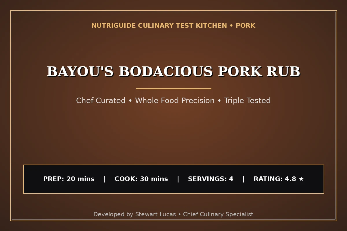 Bayou'S Bodacious Pork Rub