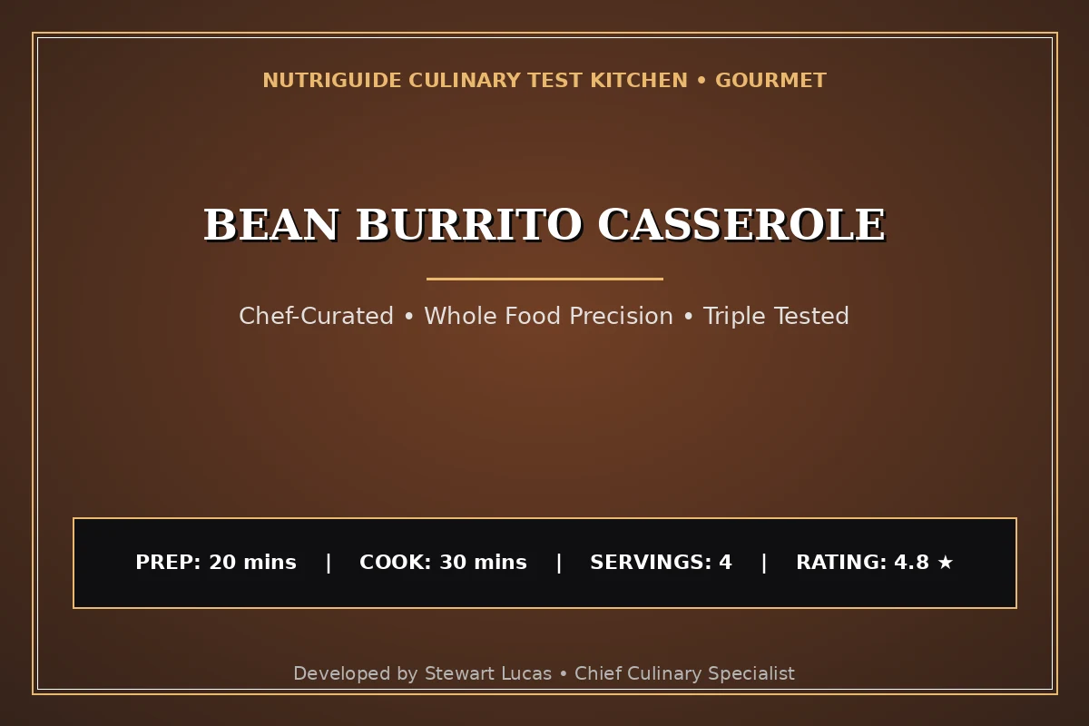 Bean Burrito Casserole