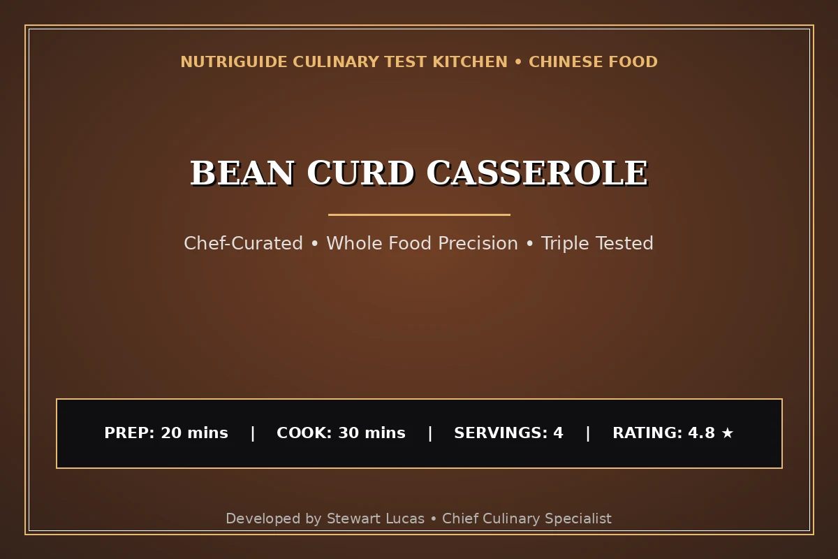 Bean Curd Casserole