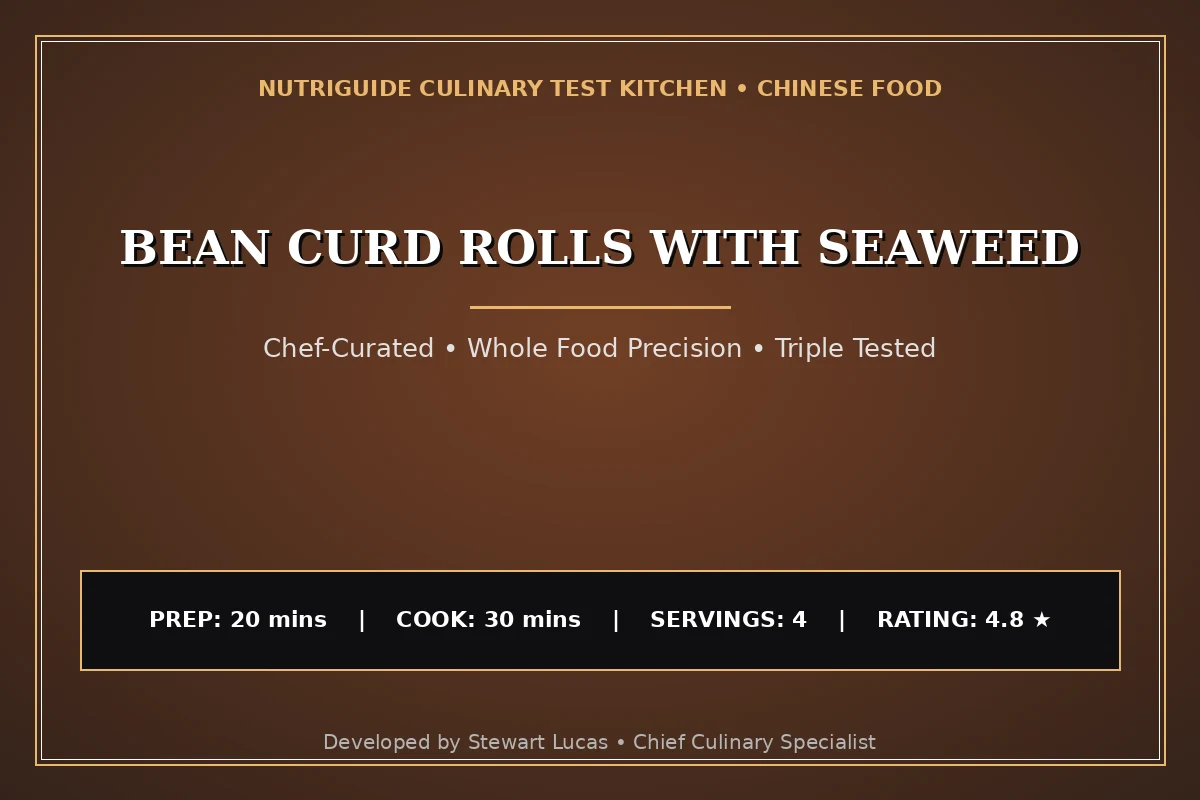 Bean Curd Rolls With Seaweed